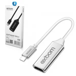 ADAPTADOR DE VÍDEO HDMI 4K PARA TIPO-C - EXBOM - U3V-X40