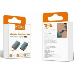 ADAPTADOR OTG TIPO-C PARA USB - KAIDI - KD-338