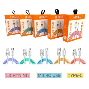 CABO DE DADOS TECIDO TRANÇADO 1 METRO 3.1A - HREBOS