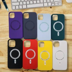 CAPINHA MAGSAFE COLORS AVELUDADA