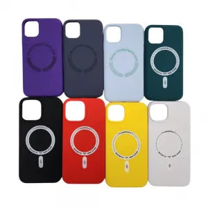 CAPINHA MAGSAFE COLORS AVELUDADA