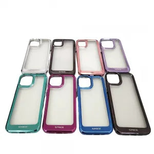CAPINHA TPU SPACE TRANSPARENTE BORDA METÁLICA
