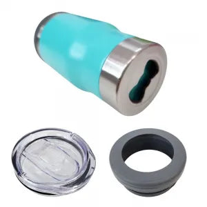 COPO TÉRMICO INOX 420ML COM PORTA GARRAFA LATINHA E ABRIDOR