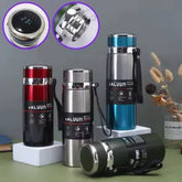 GARRAFA TÉRMICA INOX METAL CHROME COM TERMÔMETRO DIGITAL 600ML - GDR-0993