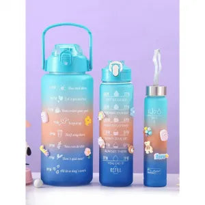 KIT 3 GARRAFAS FRASES MOTIVACIONAIS