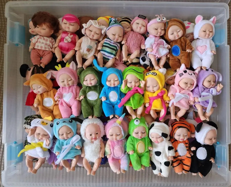 (KIT 1) 6 Mini Reborns Bichinhos