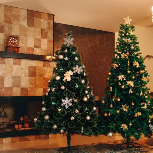Árvore De Natal Pinheiro Grande Luxo Cheia Premium 2.10m 1200 Galhos Verde Tradicional Luvinco