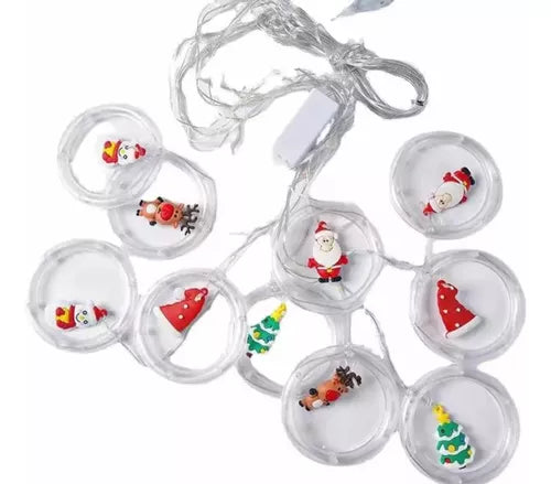 Pisca-pisca De Natal Chibralli Chibralli Cortina 31056 2.5m De Comprimento 110v/220v - Branco Quente Com Fio Transparente