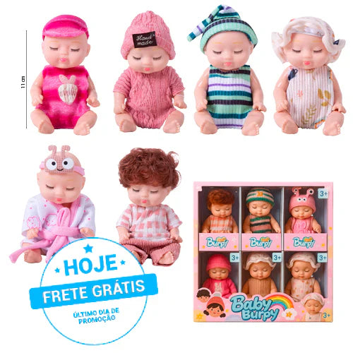 (KIT 3) 6 Mini Reborns Spa Day