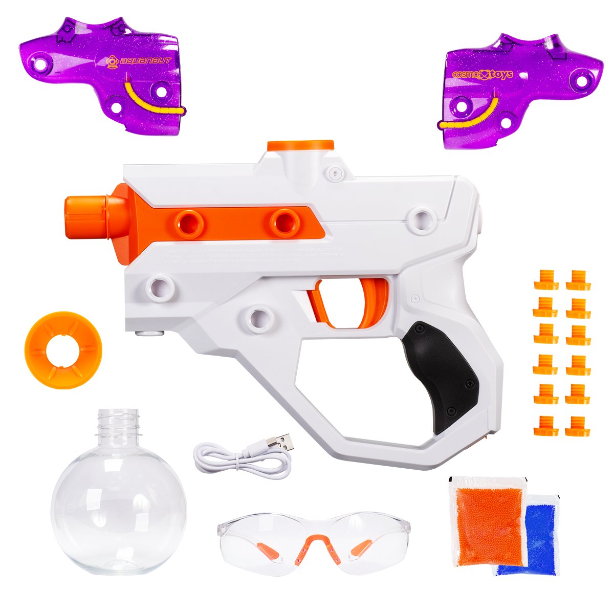Pistola de Gel Elétrica Galaxy Aquanut Roxa