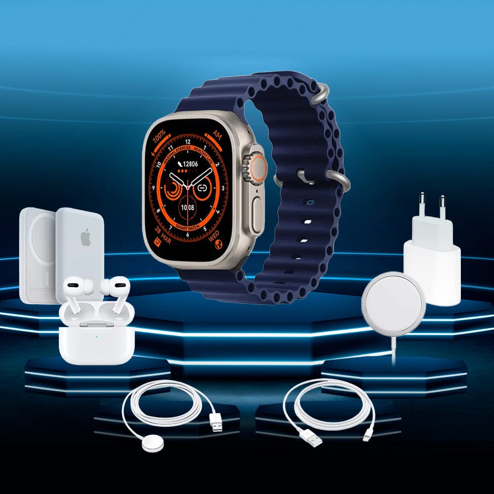 Kit Smartwatch 8 Ultra - 7 em 1