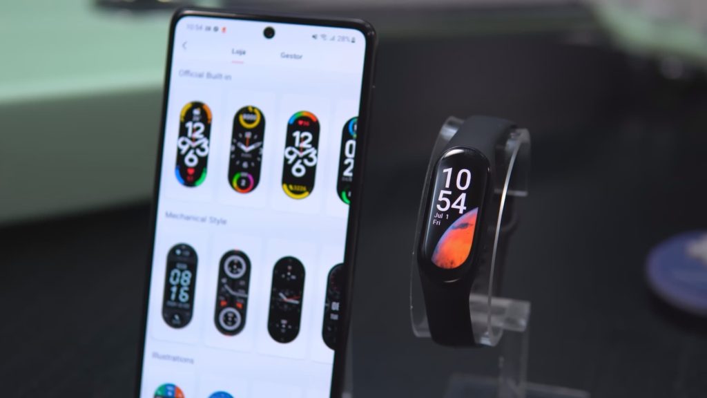Kit 10 Unidades - Pulseira Inteligente XIAOMI Mi Band 7 - Tela AMOLED