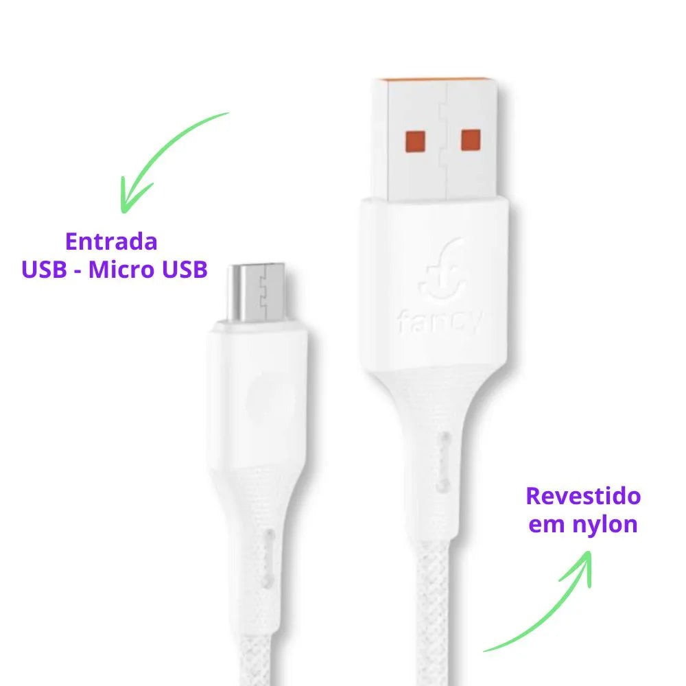 CABO DE DADOS TURBO 3.0A ROBUS - 1 METRO - FANCY - CA-08