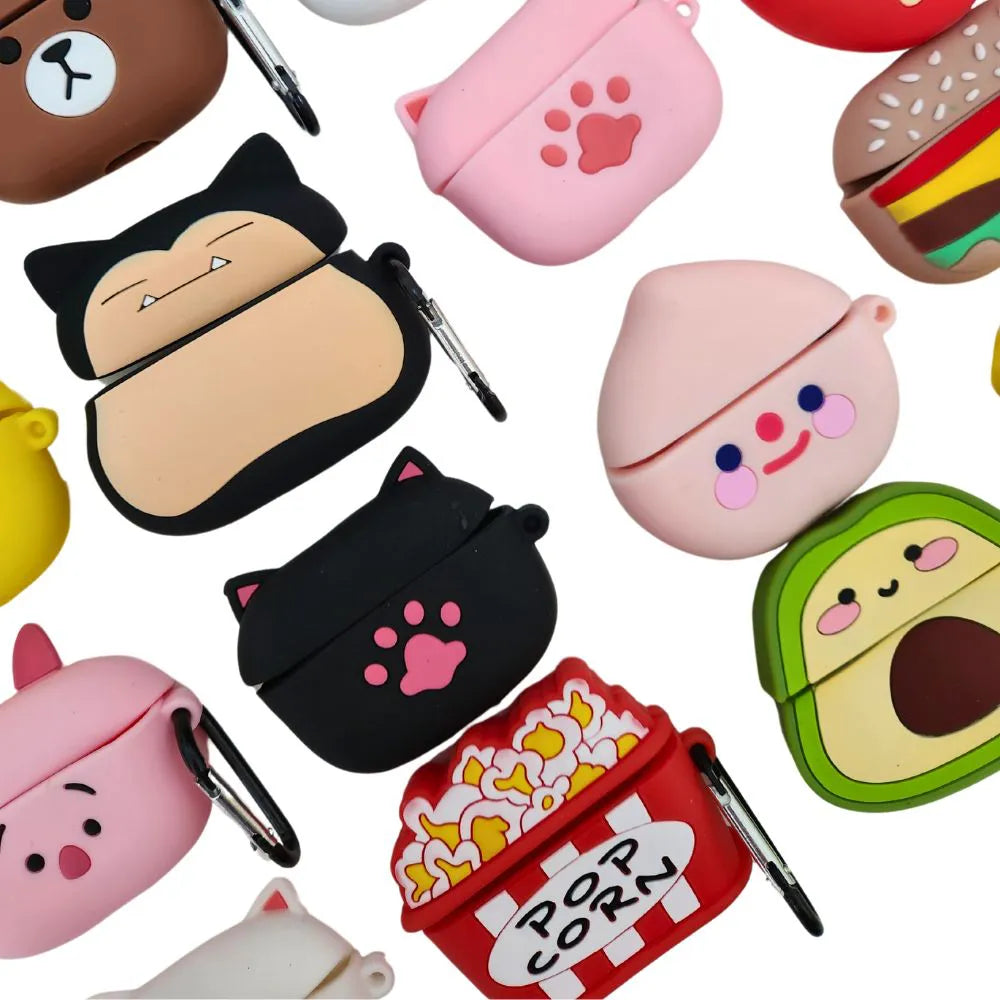 CAPA DE SILICONE 3D PARA AIRPODS PRO 3 GERAÇÃO