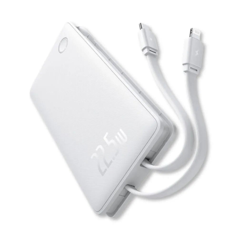 Carregador Portátil PowerBank Turbo 22.5W Airpow Lite 10.000mAh - Branco - Baseus