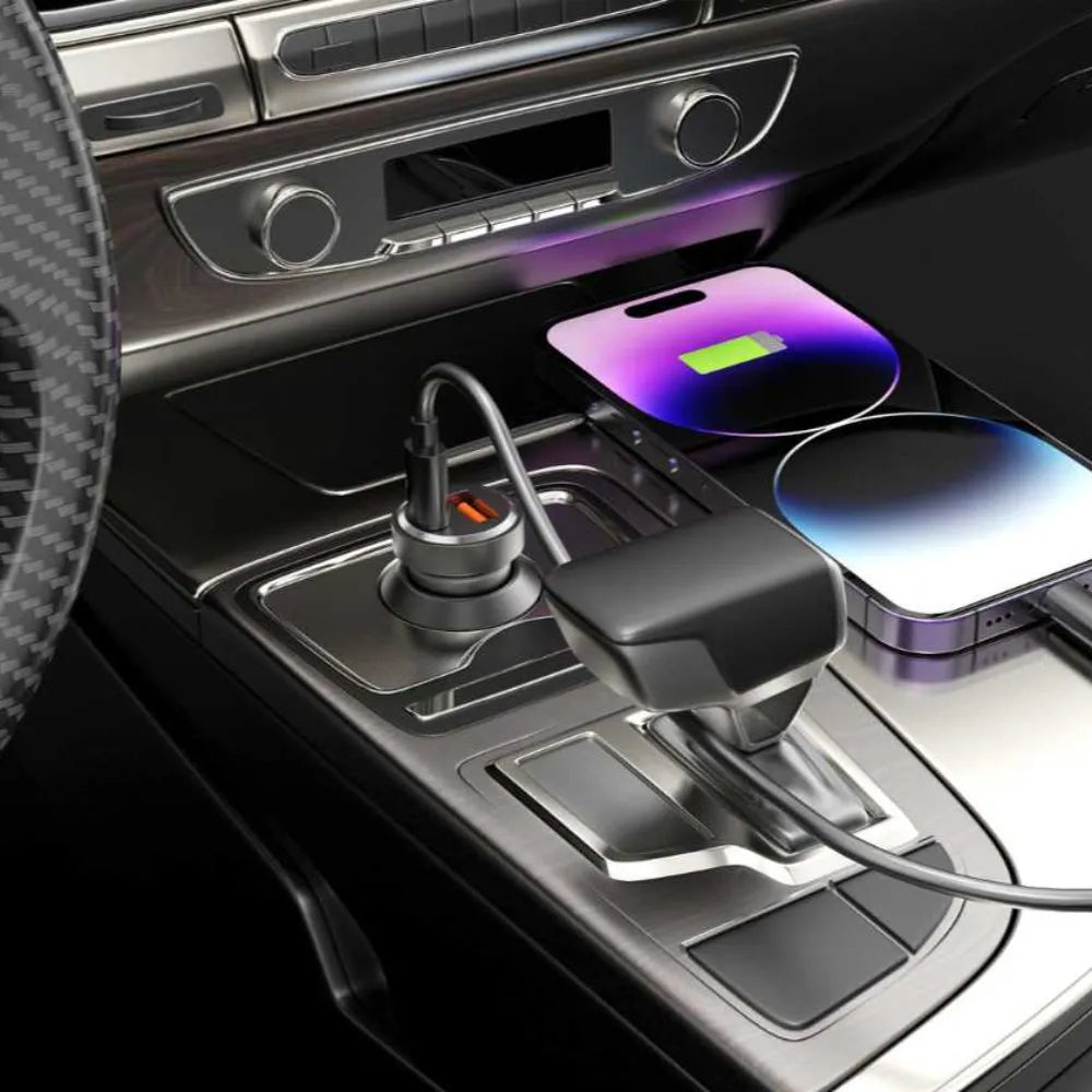 CARREGADOR VEICULAR TURBO 36W USB + USB-C SUPREMA - FANCY - CC-K06