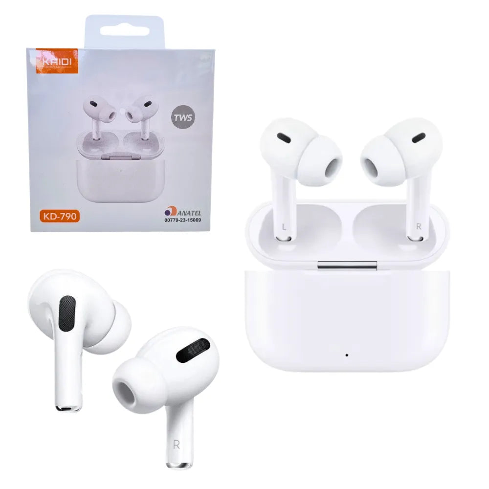FONE DE OUVIDO BLUETOOTH 5.3 TWS - KAIDI - KD-790
