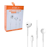 FONE DE OUVIDO LIGHTNING C/ MICROFONE - AGOLD - FN-A18