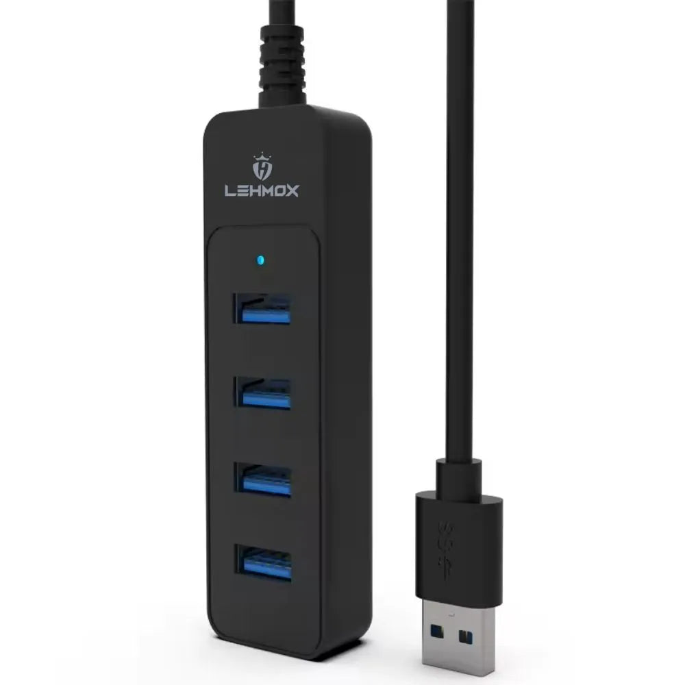 HUB USB 3.0 COM 4 PORTAS - LEHMOX - LEY-1835