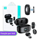 Microfone de Lapela 2 em 1 Tipo-C e Lightning c/ Cancelamento de Ruído - FAM - FCA-BM02
