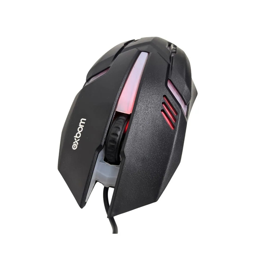 MOUSE OPTICAL COM FIO USB E LED - EXBOM - MS-62