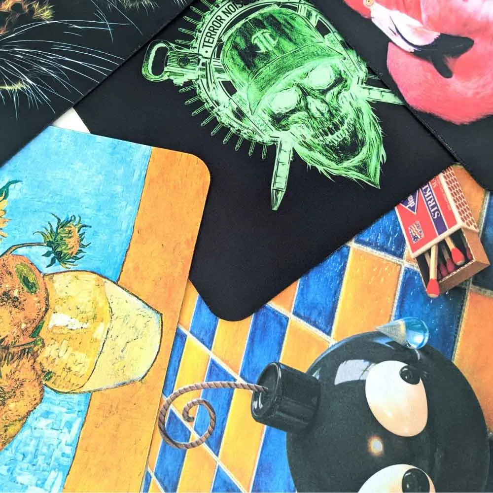 MOUSE PAD - 180X220X2MM - ESTAMPAS SORTIDAS - EXBOM - MP-2218