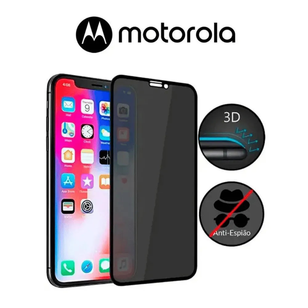 PELÍCULA DE VIDRO PRIVACIDADE 3D - MOTOROLA