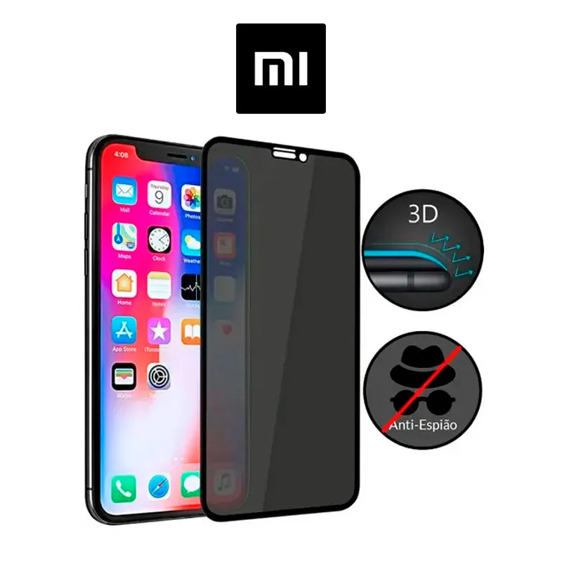 PELÍCULA DE VIDRO PRIVACIDADE 3D - XIAOMI