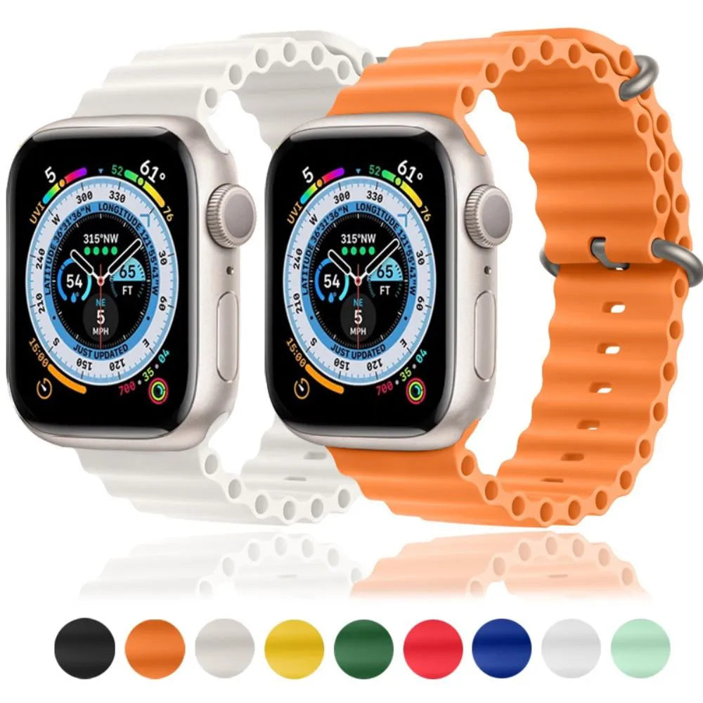 PULSEIRA PARA APPLE WATCH - SILICONE OCEANO