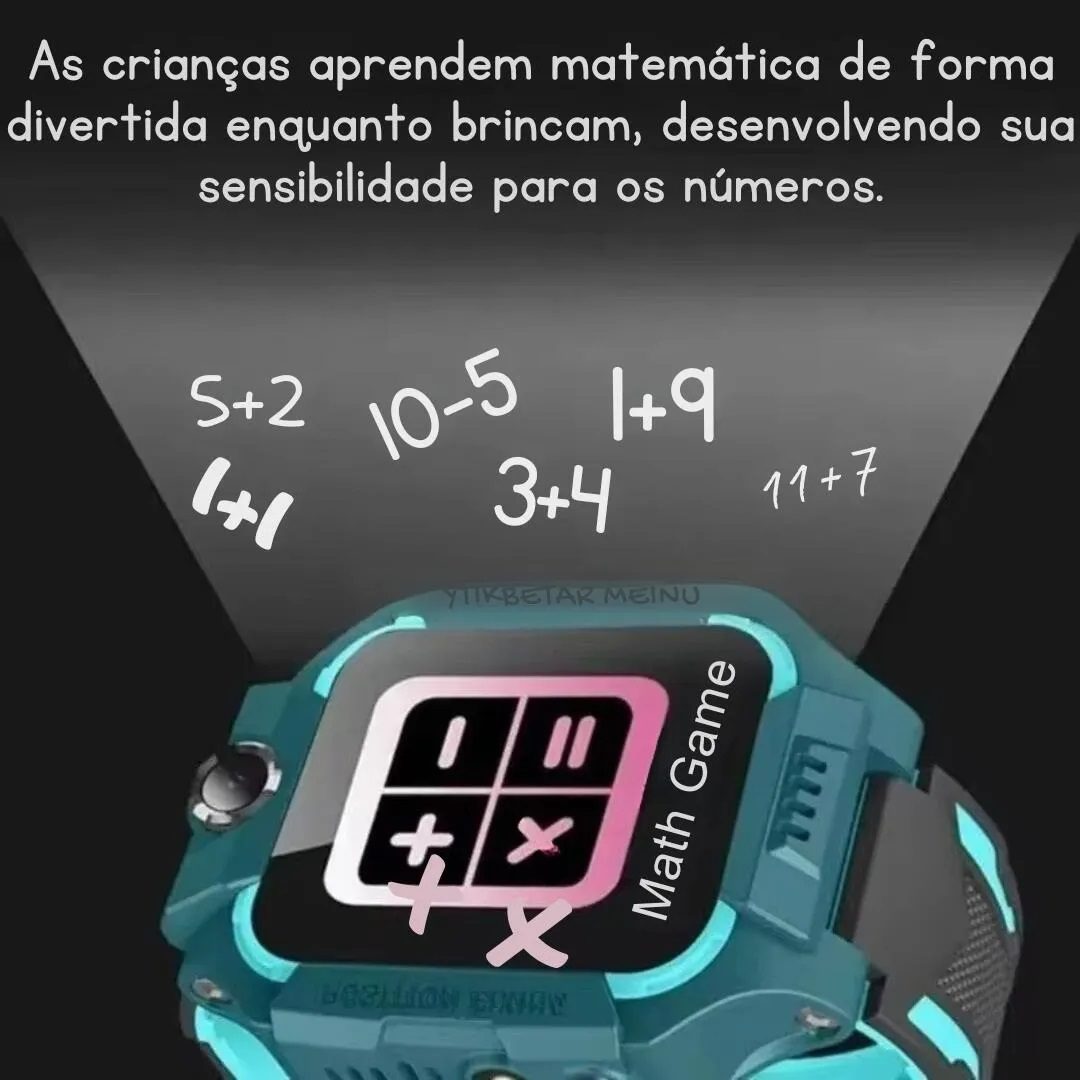Relógio SmartWatch Infantil Com Rastreador GPS Chip e Câmera