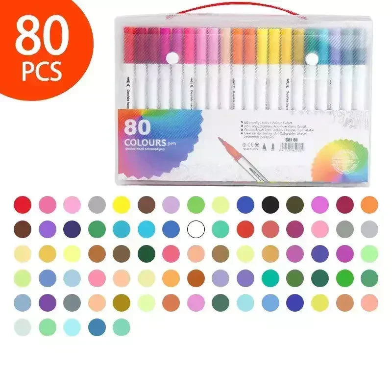 KIT 80 CANETINHAS DE CONTORNO PONTA DUPLA AJ-T20