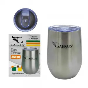 COPO TÉRMICO TIPO CUIA C/ TAMPA - CAERUS - CRS-1669