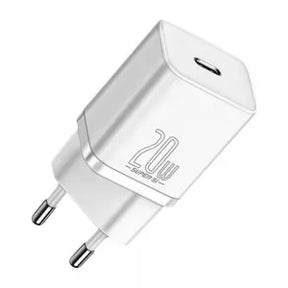 FONTE / CARREGADOR TURBO 20W SUPER SI USB-C BRANCO - BASEUS