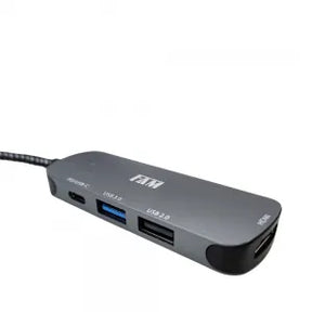 HUB MULTIFUNCIONAL 4 EM 1 TIPO-C - FAM - FCA-U104