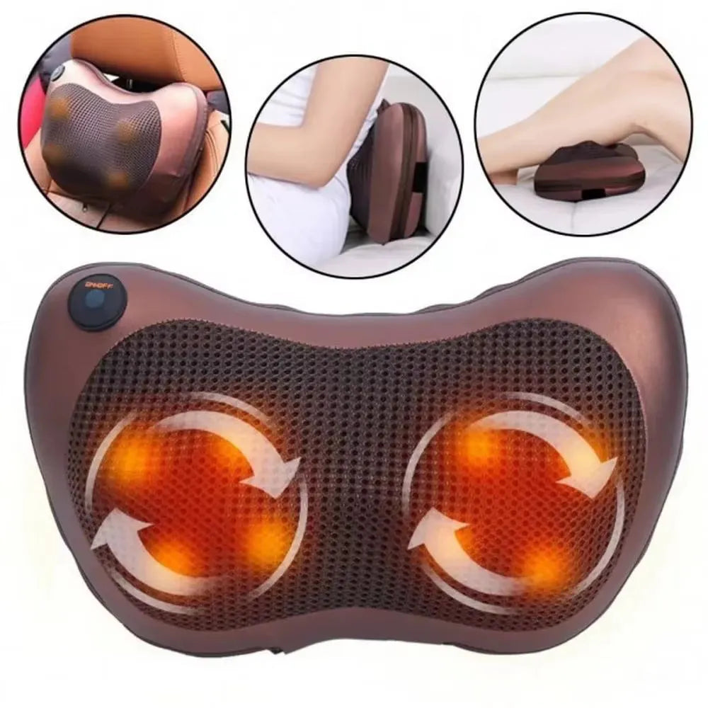 Almofada Massageadora Elétrica Portátil - Tomate - AM-012