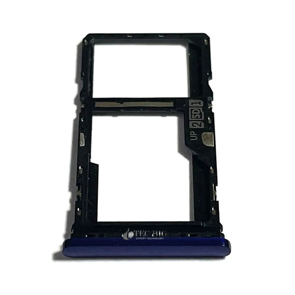 BANDEJA GAVETA DE CHIP MOTOROLA MOTO G9 PLAY XT2083 / MOTO E7 PLUS XT2081 AZUL ESCURO ORIGINAL NACIONAL