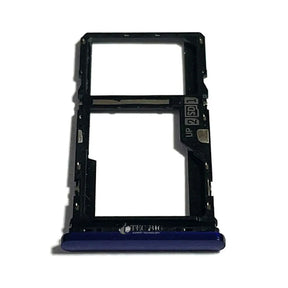 BANDEJA GAVETA DE CHIP MOTOROLA MOTO G9 PLAY XT2083 / MOTO E7 PLUS XT2081 AZUL ESCURO ORIGINAL NACIONAL