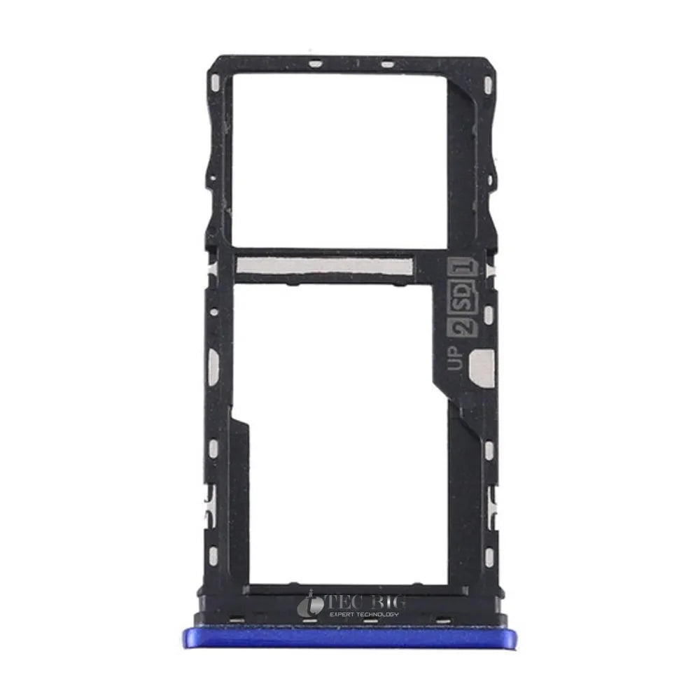 BANDEJA GAVETA DE CHIP MOTOROLA MOTO G9 PLAY XT2083 / MOTO E7 PLUS XT2081 AZUL ESCURO ORIGINAL NACIONAL