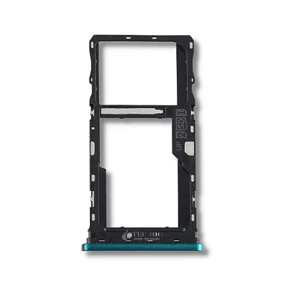BANDEJA GAVETA DE CHIP MOTOROLA MOTO G9 PLAY XT2083 / MOTO E7 PLUS XT2081 VERDE ORIGINAL NACIONAL