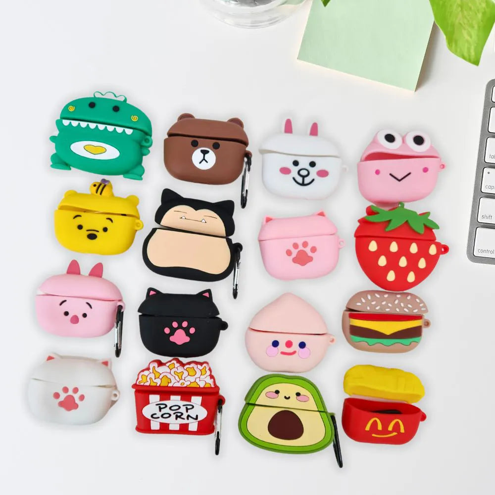 CAPA DE SILICONE 3D PARA AIRPODS PRO 3 GERAÇÃO