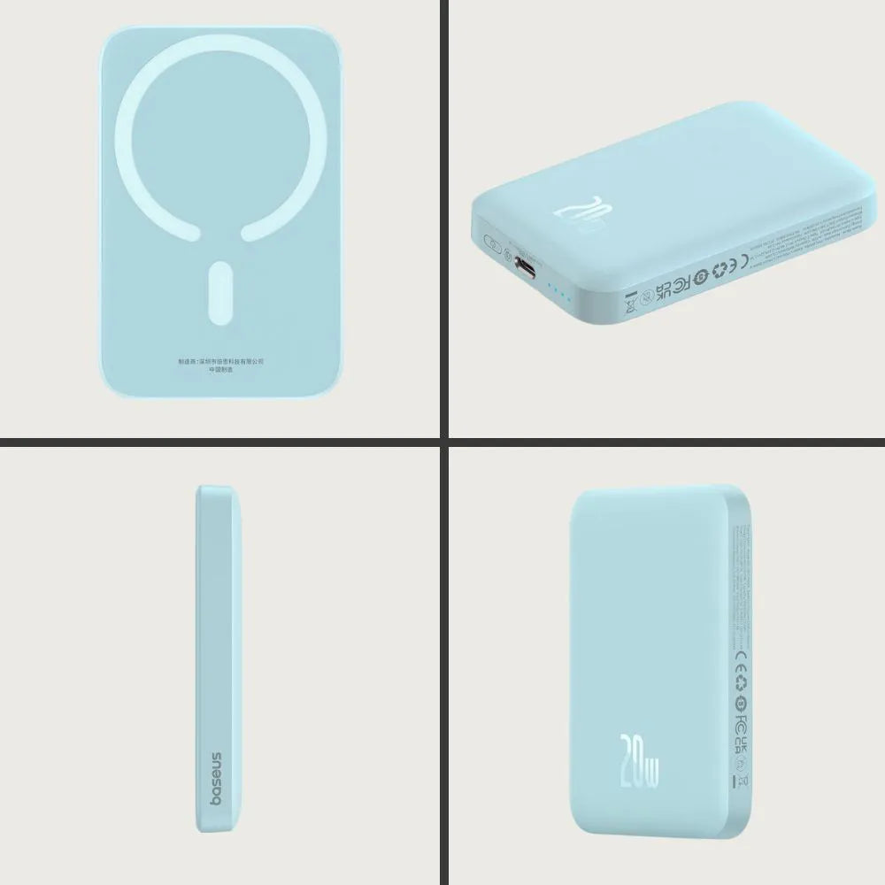 Carregador Portátil Power Bank Magsafe Turbo 20W 6.000mAh - Azul - Baseus