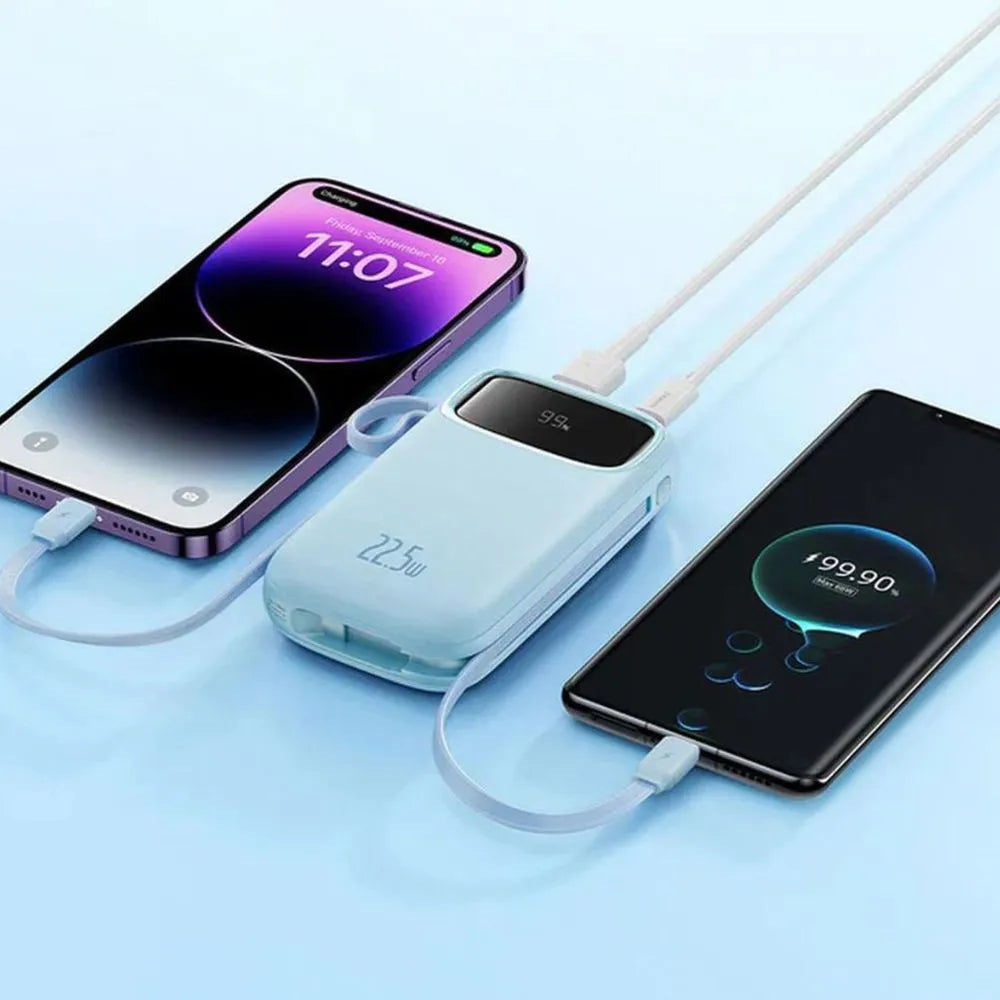 Carregador Portátil Power Bank Turbo 22.5W 10.000mAh - Azul - Baseus