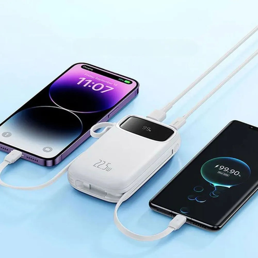 Carregador Portátil Power Bank Turbo 22.5W 20.000mAh - Branco - Baseus