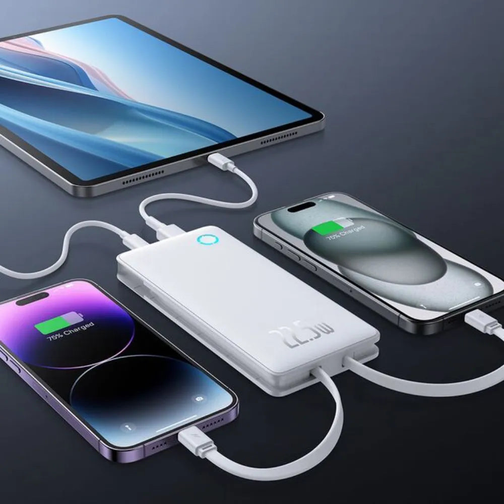 Carregador Portátil PowerBank Turbo 22.5W Airpow Lite 10.000mAh - Branco - Baseus