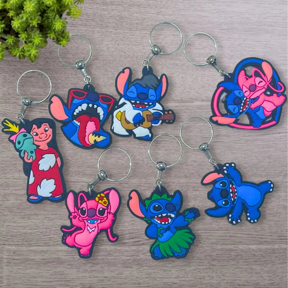 Chaveiro Emborrachado Lilo Stitch - Unidade Sortido