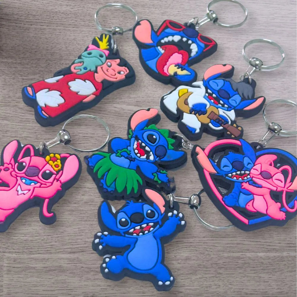 Chaveiro Emborrachado Lilo Stitch - Unidade Sortido