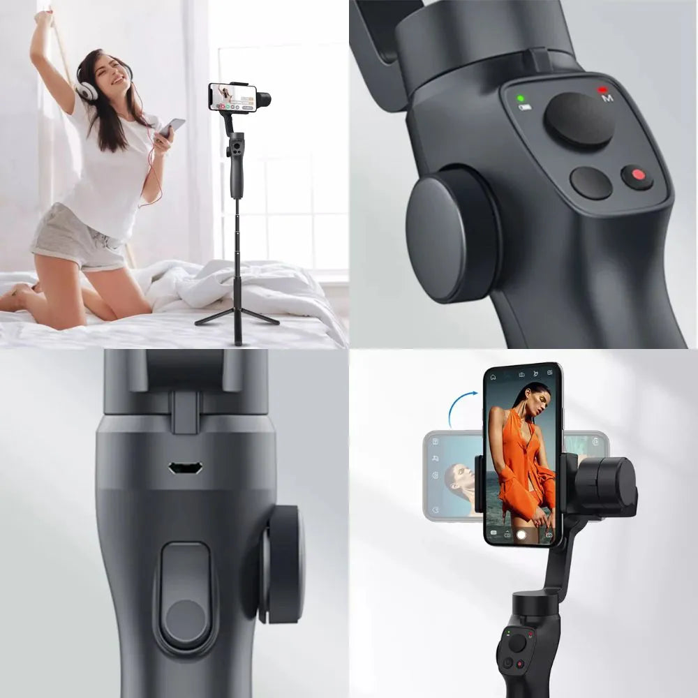 Estabilizador Gimbal 3 Eixos para Celular - Tomate - MTY-8008