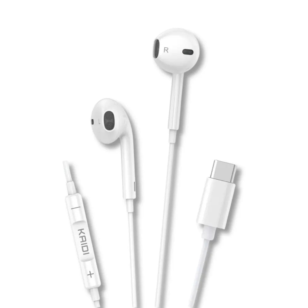 Fone de Ouvido Tipo-C com Microfone - Kaidi - KD-729