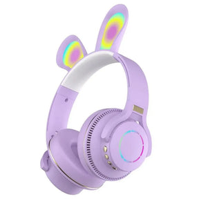 HEADPHONE BLUETOOTH C/ ORELHA DE COELHO E LUZES RGB - ALTOMEX - B-19-E