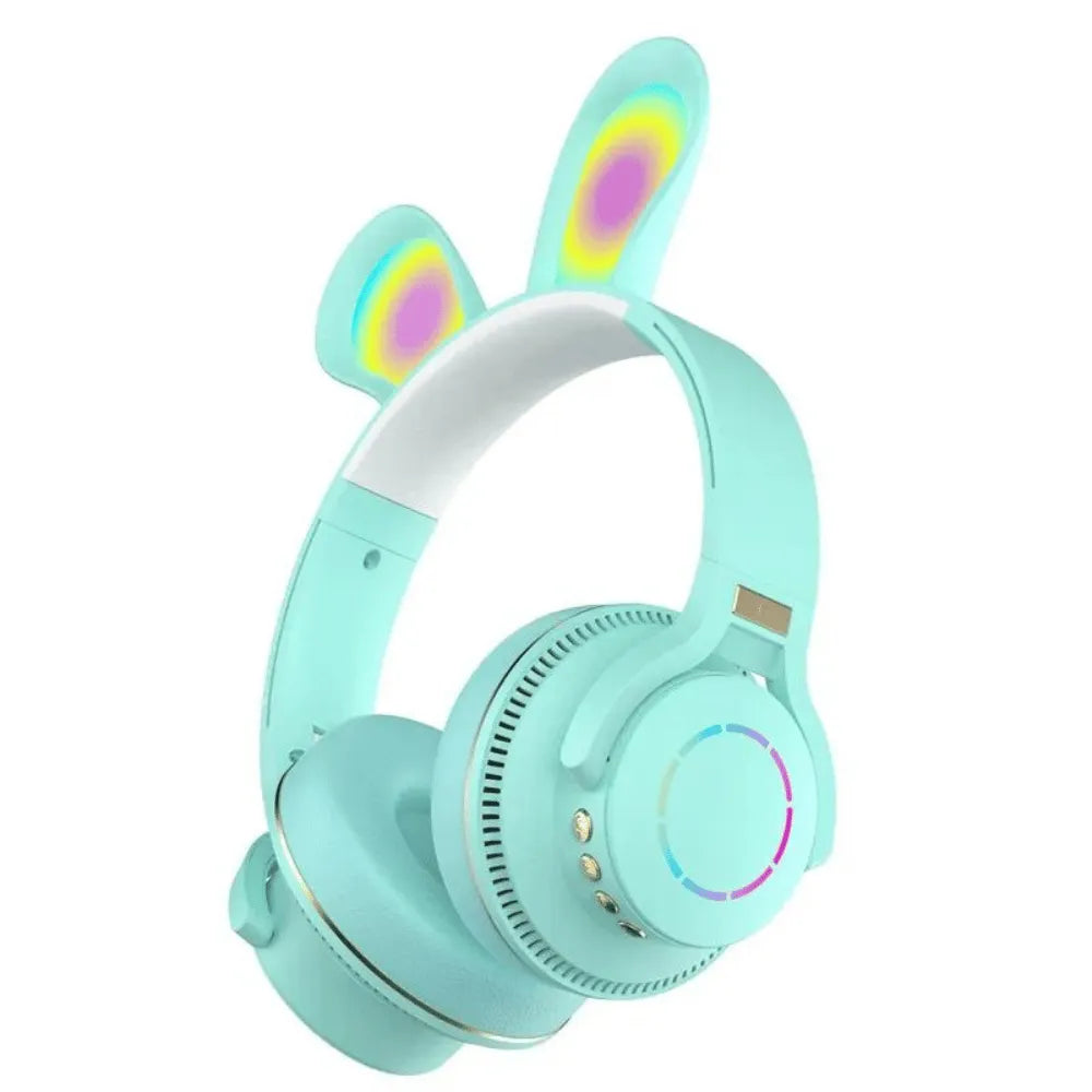 HEADPHONE BLUETOOTH C/ ORELHA DE COELHO E LUZES RGB - ALTOMEX - B-19-E